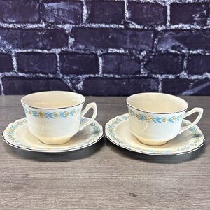 Vintage W.S. George Cups and Saucers
